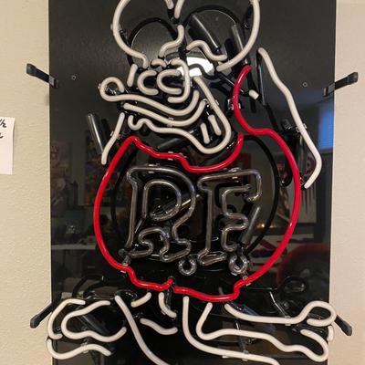 RAT FINK NEON SIGN AND TIN MAN CAVE SIGN (description has been changed)