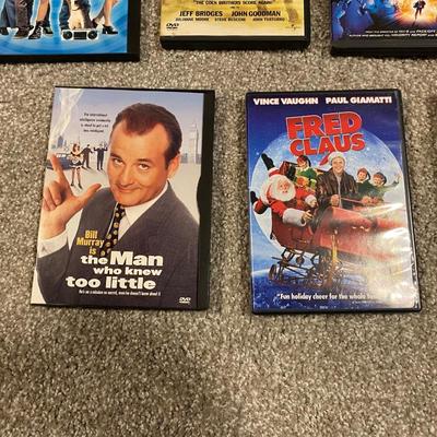DVD’S - THE MAN WHO KNEW YOU LITTLE, FRED CLAUS, EMPIRE RECORDS, THE BIG LEBOWSKI AND MORE!