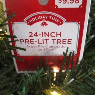 5 - 24" Pre-Lit Trees Table Top #6