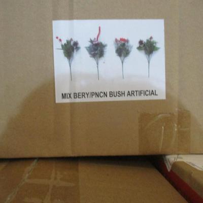 Mix Holly Berry Pine Artificial Greenery #8