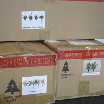 Mix Holly Berry Pine Artificial Greenery #8