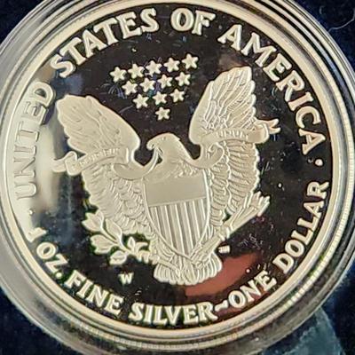 American Eagle Proof Silver Bullion Coin OGP & COA 2001 W West Point