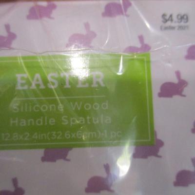 10 - Easter Bunny Silicon Wood Handle Spatula Choice 2