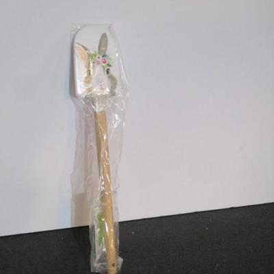 10 - Easter Bunny Silicon Wood Handle Spatula Choice 2
