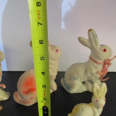 Vintage Paper Mache Easter Bunny Rabbits