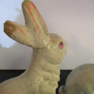Vintage Paper Mache Easter Bunny Rabbits