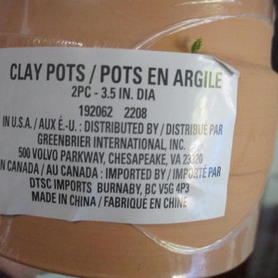 20 - 3 1/2" Clay Pots