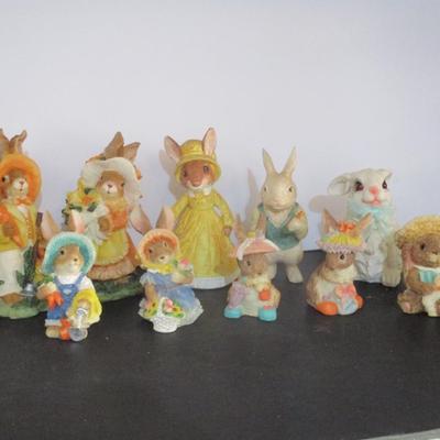 Easter Bunny Figurines