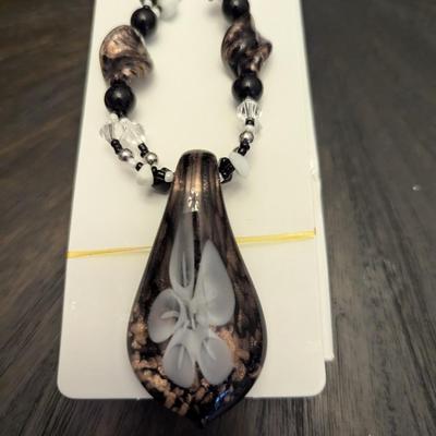 Glass Pendant Necklace