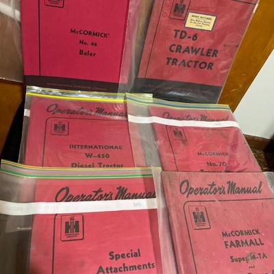 International Harvester tractor manufacture manuals
