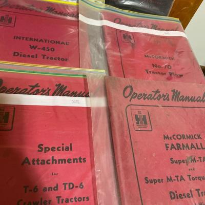 International Harvester tractor manufacture manuals