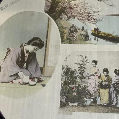 Brass etched plates from Korea and Asian fan