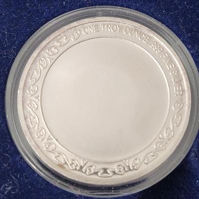 Fire Department 1 troy oz. .999 Silver coin Blank blank for engraving
