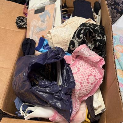 Socks, intimate apparel, bras, nylons, and more