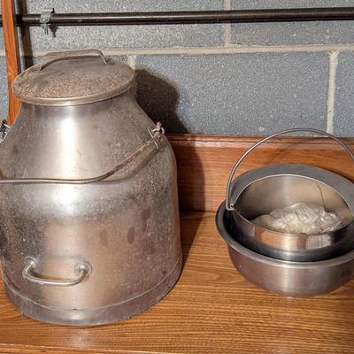 Vintage Delaval Stainless Milk/Cream Can With Handle