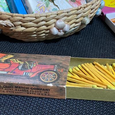 Vintage cards and matches