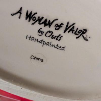 Woman Of Valor 10" Vase Hand Painted
