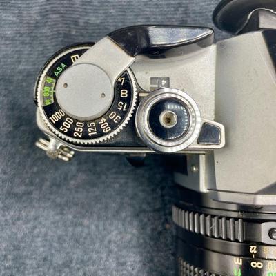 Vintage Canon AE-1 Program SLR Camera with 50mm Lens, Case and Neck Strap