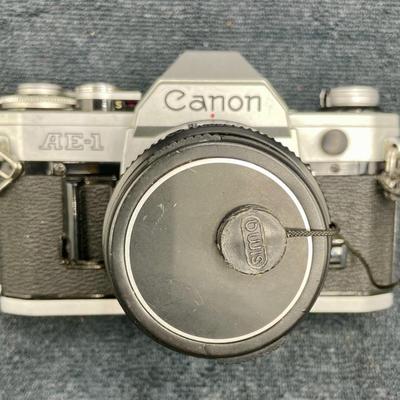 Vintage Canon AE-1 Program SLR Camera with 50mm Lens, Case and Neck Strap