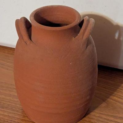 Vintage 7" Tall Terracotta Southwestern Urn