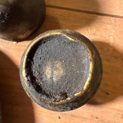Vintage automotive grease cup hub caps
