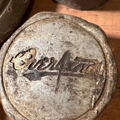 Vintage automotive grease cup hub caps