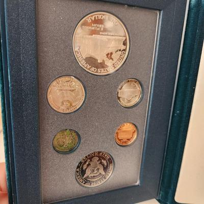 U.S. Mint 1990 Prestige Set Eisenhower Silver Dollar OGP & COA