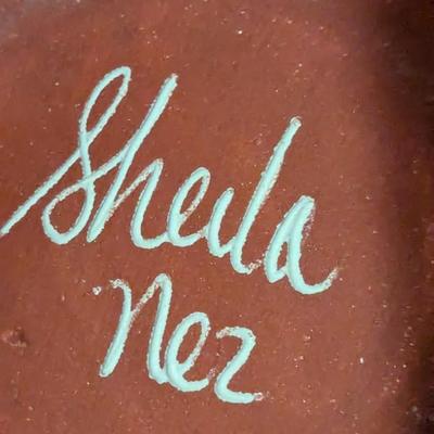 Vintage Navajo Signed Etched Handmade Pottery Vase