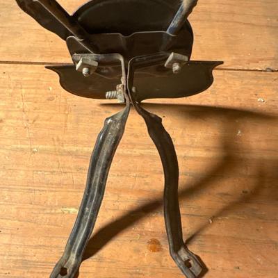 Antique metal car flag holder