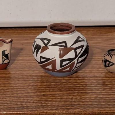 Variety Of Southwestern Pottery Pieces A Couple Signed
