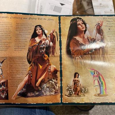 ASHTON DRAKE GALLERY, “LEGEND OF THE APACHE TEAR DROP” PORCELAIN DOLL
