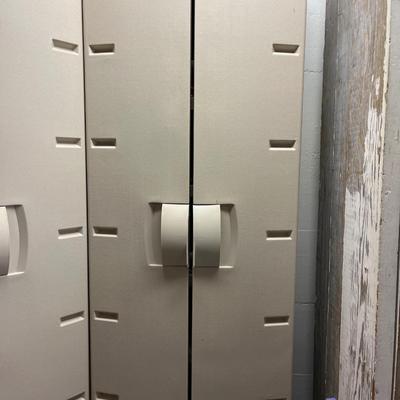Rubbermaid cabinet #1 with four shelves