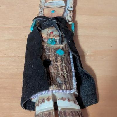 Approx 5" Antique Native American Hopi Kachina Doll Made Of Antler