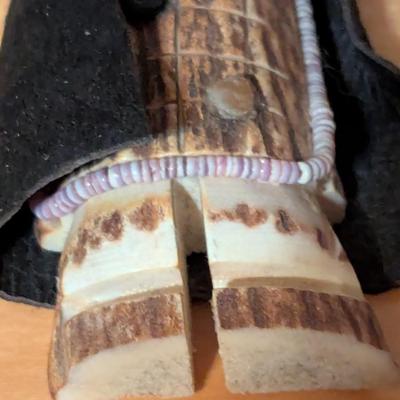 Approx 5" Antique Native American Hopi Kachina Doll Made Of Antler