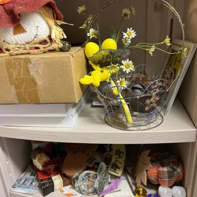 Fun decorations and candles (not including cabinet)