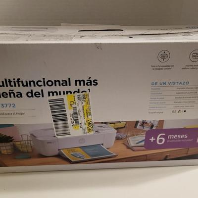 LIKE NEW HP DESKJET 3772 PRINTER "THE WORLD'S SMALLEST ALL IN ONE"