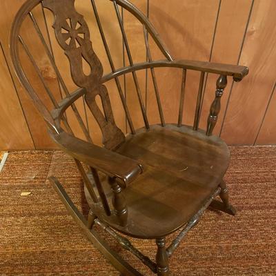 Unique back rocking chair