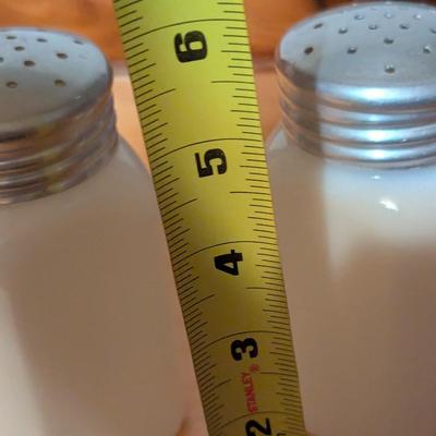 Hazel Atlas Glass White Shakers