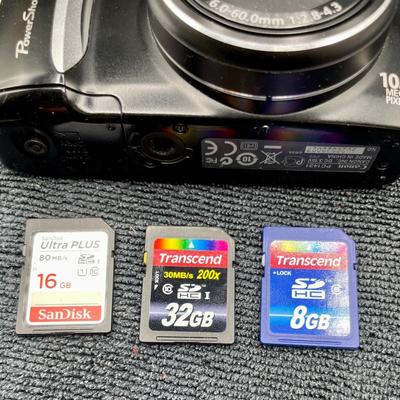 Canon Digital Camera PowerShot SX120 with 3 Memory Discs