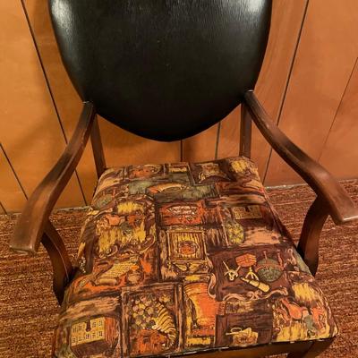 Black padded back seat
