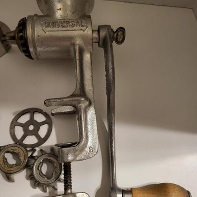 UNIVERSAL MEAT GRINDER AND OTHER RETRO KITCHEN UTENSILS