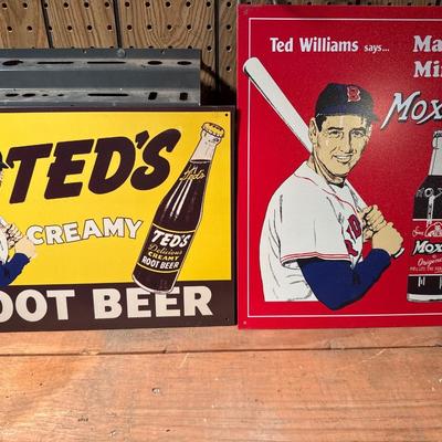 Ted Williams metal signs
