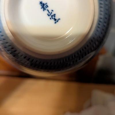 Vintage Porcelain Semi Granite Cook & Hancock Leuchtenburg Germany Plate P. S. A. G. 15 Hand Painted Nippon
