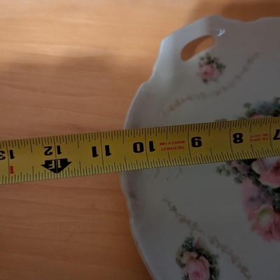 Vintage Porcelain Semi Granite Cook & Hancock Leuchtenburg Germany Plate P. S. A. G. 15 Hand Painted Nippon