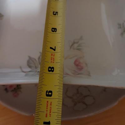 Vintage Porcelain Semi Granite Cook & Hancock Leuchtenburg Germany Plate P. S. A. G. 15 Hand Painted Nippon