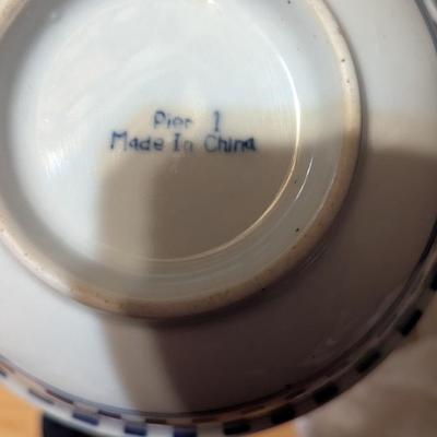 Vintage Porcelain Semi Granite Cook & Hancock Leuchtenburg Germany Plate P. S. A. G. 15 Hand Painted Nippon