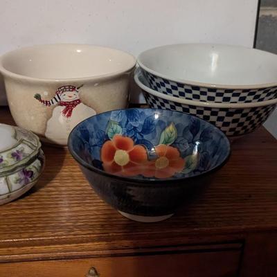 Vintage Porcelain Semi Granite Cook & Hancock Leuchtenburg Germany Plate P. S. A. G. 15 Hand Painted Nippon