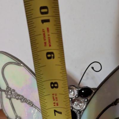 Approx 10" Tall Stained Glass Fairy Illuminated Light