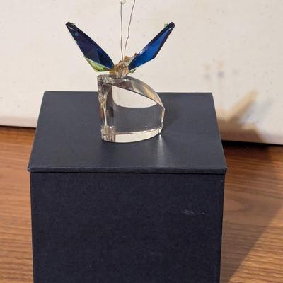 Glass Butterfly With Box