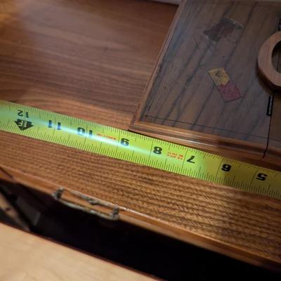 Vintage Italian Wood Table Top Sewing Box Made By Italco